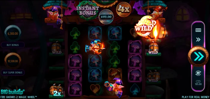 Fire Gnomes 2 Magic Wheel – táblika fyrir tákn